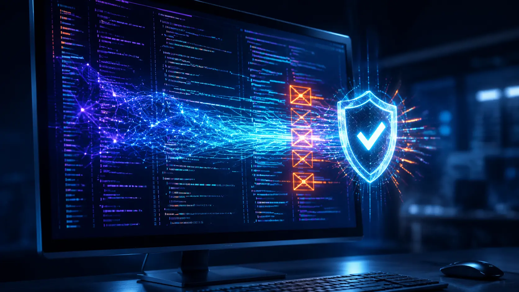 Codice del browser analizzato da un sistema di intelligenza artificiale